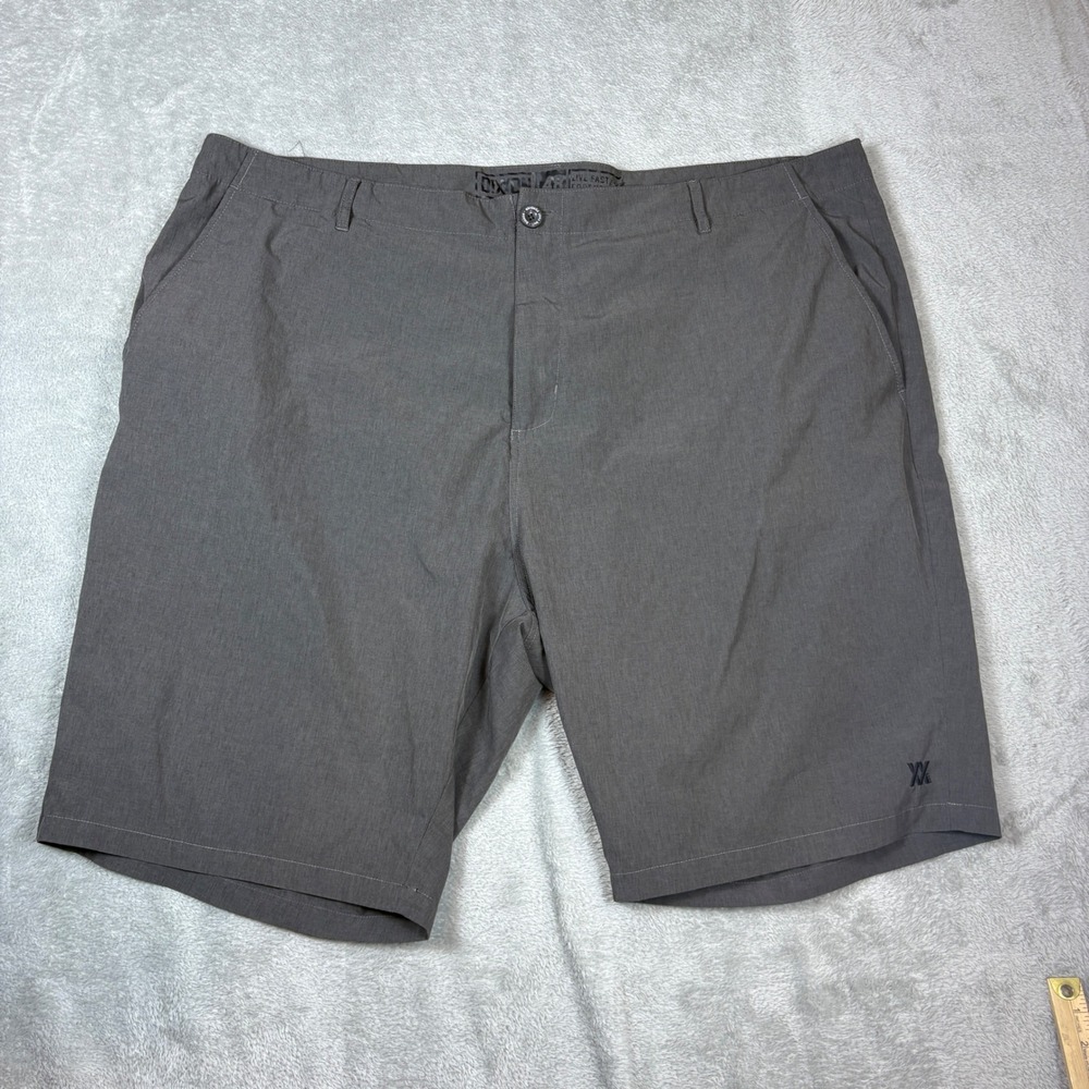 Dixxon Shorts Men 48 Hybrid Boardshorts Walkshort Grey Stretch Live Fast Forever